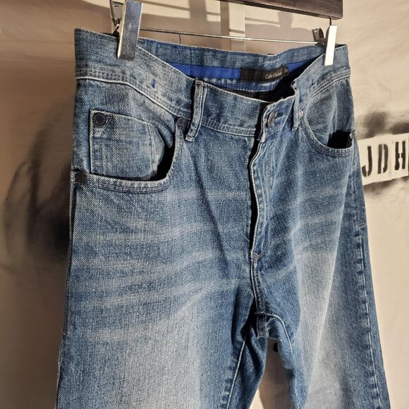 Calvin Klein 78/Blue label Straight Cut Jeans Sz 32w - Picture 2 of 16